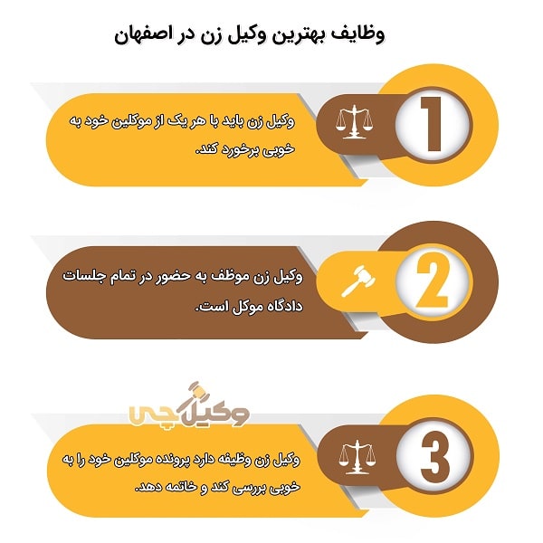 بهترین وکیل زن در اصفهان کیست؟