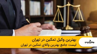 بهترین وکیل تمکین در تهران
