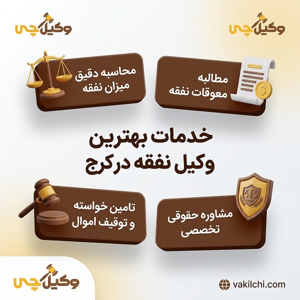 خدمات بهترین وکیل نفقه در کرج