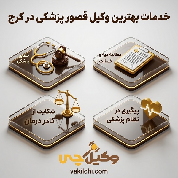 خدمات بهترین وکیل قصور پزشکی در کرج