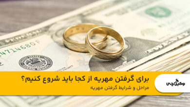 مراحل و شرایط گرفتن مهریه