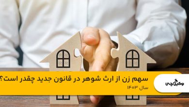 سهم زن از ارث شوهر در قانون جدید چقدر است؟