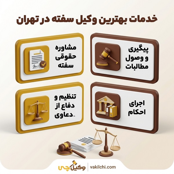 خدمات بهترین وکیل سفته در تهران