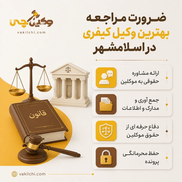 راهنمای جامع گرفتن نوبت مشاوره از بهترین وکلای کیفری اسلامشهر