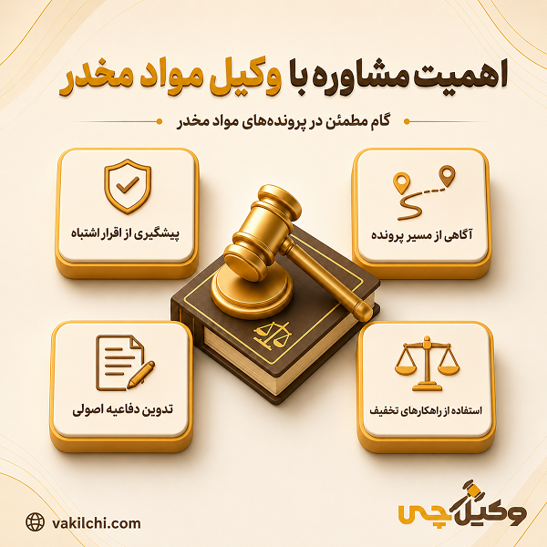 اهمیت مشاوره با وکیل مواد مخدر