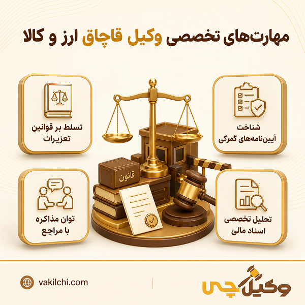 مهارتهای تخصصی وکیل قاچاق ارز و کالا