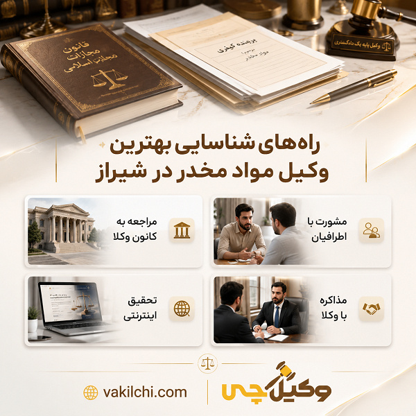 راههای شناسایی بهترین وکیل مواد مخدر در شیراز