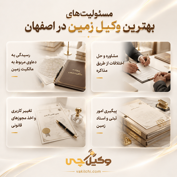 راز انتخاب وکیل متخصص زمین در اصفهان