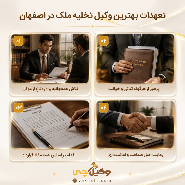 وجه تمایز بهترین وکیل تخلیه ملک در اصفهان