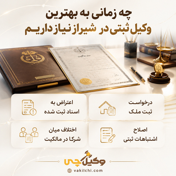چه زمانی به بهترین وکیل ثبتی در شیراز نیاز داریم