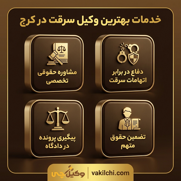خدمات بهترین وکیل سرقت در کرج
