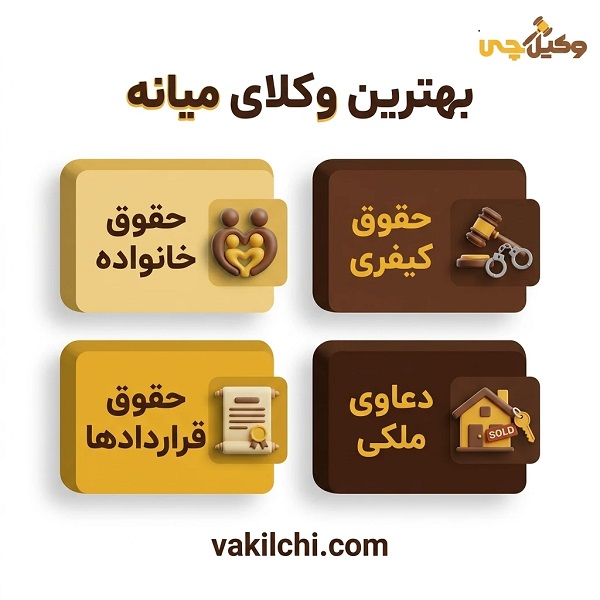 خدمات تخصصی بهترین وکلای میانه