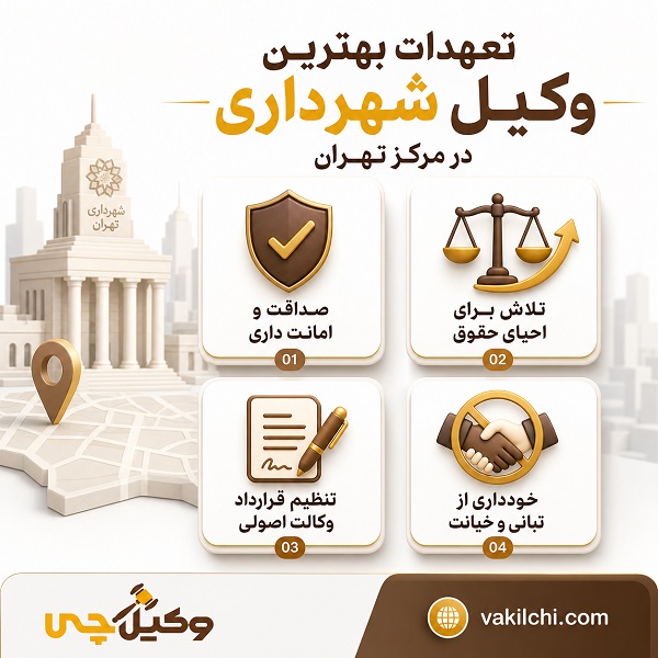تعهدات بهترین وکیل شهرداری در مرکز تهران 